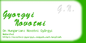 gyorgyi novotni business card